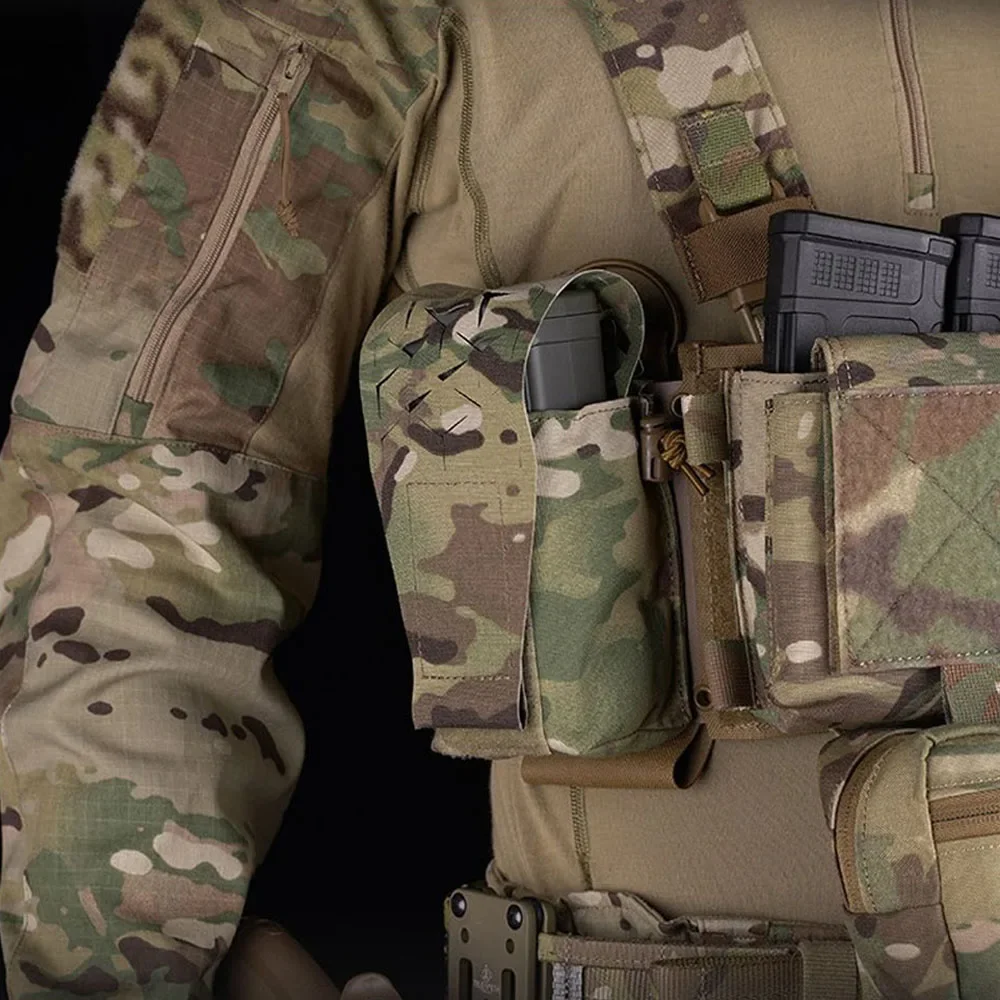 SPUD Tactical Pouch MOLLE Quick Pull 5.56 7.62 Magazine Pouch SS Style Airsoft Hunting Walkie Talkie Bag Plate Carrier Vest Gear 6
