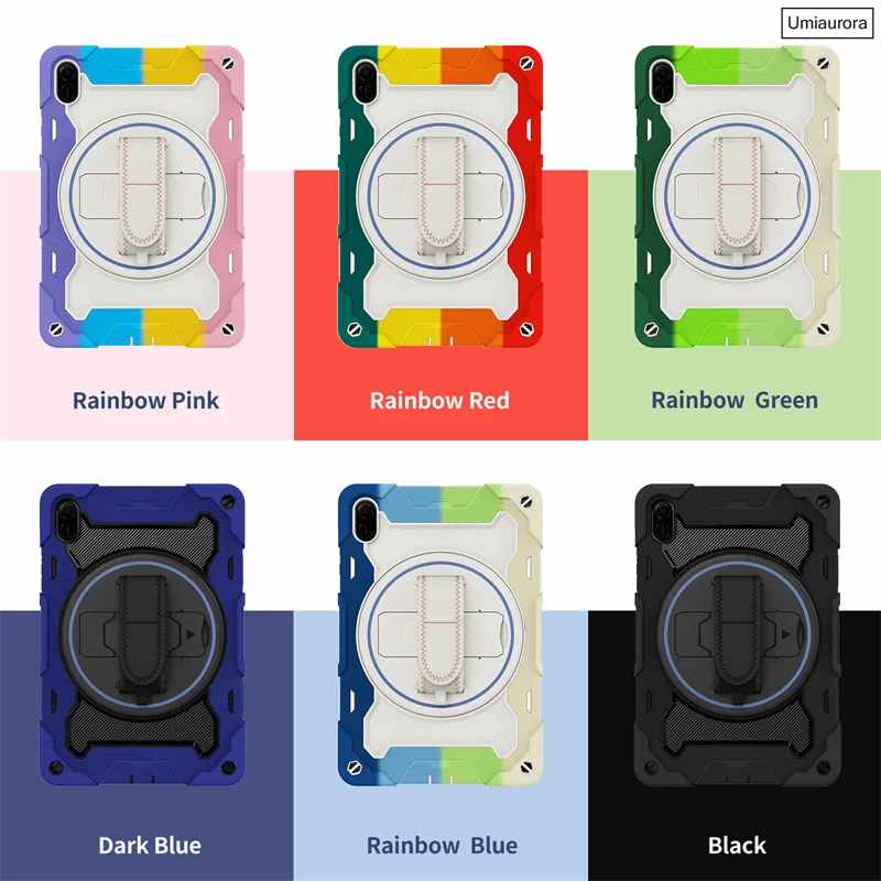 Shockproof Silicone PC Tablet Case Stand - Rugged