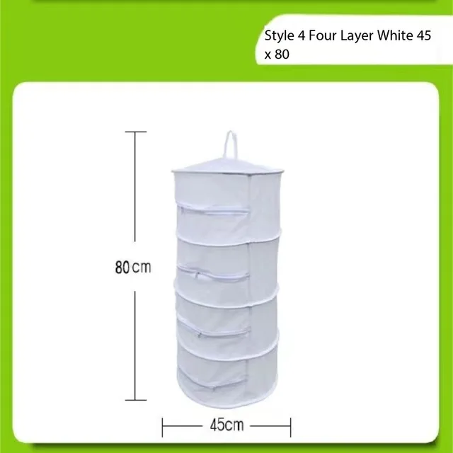 Multi-Funkcionális Összecsukható Szárító Nettó Ruházati Kosár Ketrec Száraz Termékek Légy Növényi Tea Táska - Image 5