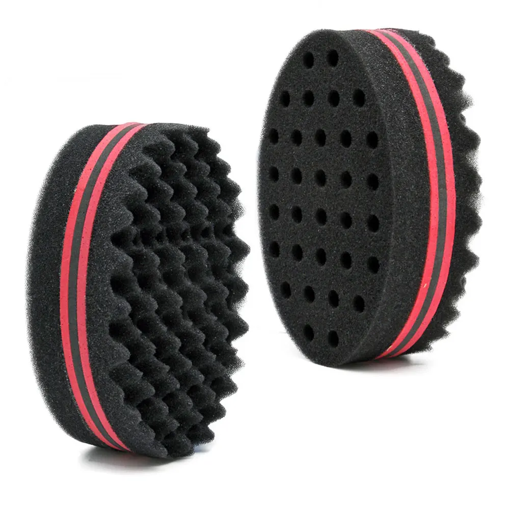 Oval Double Sides Hair Brush Sponge Brush For Natural Afro Coil Wave Dread Sponge Brushes Hair Braids Braiding Hair 6