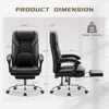 Office Chair with Footrest Ergonomic High Back Design Executive Computer Desk Chair400lbs, 3