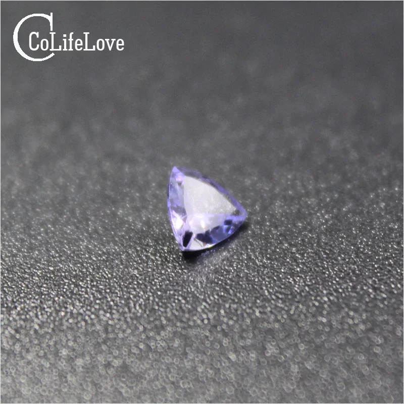 100% Natural Tanzanite Loose Gemstone 5mm * 5mm Trangle Shape Genuine VS Tanzanite Loose Stone