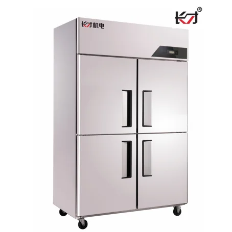 QBC1.0L4E Economic Refrigerator Freezer 2 Way Temperature Control Stainless Steel Door Convenient Store