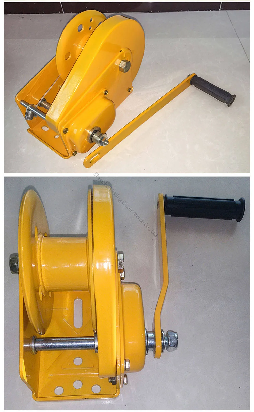 1800LB Portable Traction Hoist, Lifting Crane Hand Cranked Winch, Bidirectional