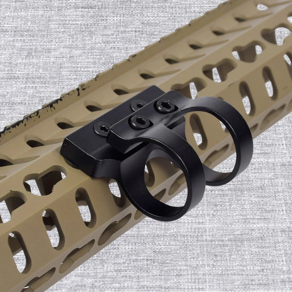 Tactical 25.4mm Offset Flashlight Scope Mount M-LOK KEYMOD Rail 45 Degree Sight Hunting Gun Airsoft Accessories