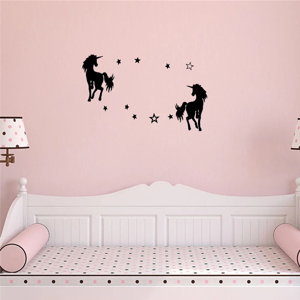 

1 pc new Pegasus wallSticker Waterproof Vinyl Wallpaper Home Decor for baby's room Background Wall Art Decal Drop Shipping