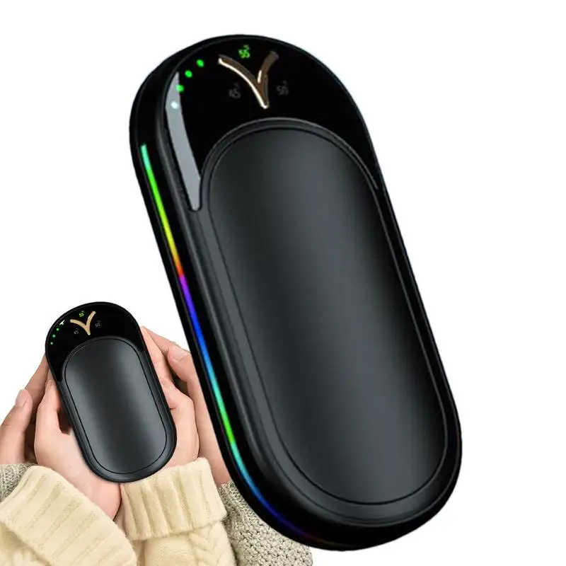 

Перезаряжаемый обогреватель для рук с контролем температуры, подогреватель для рук с USB, Мобильный Внешний аккумулятор, зарядный электрический обогреватель для рук, обогреватель для рук