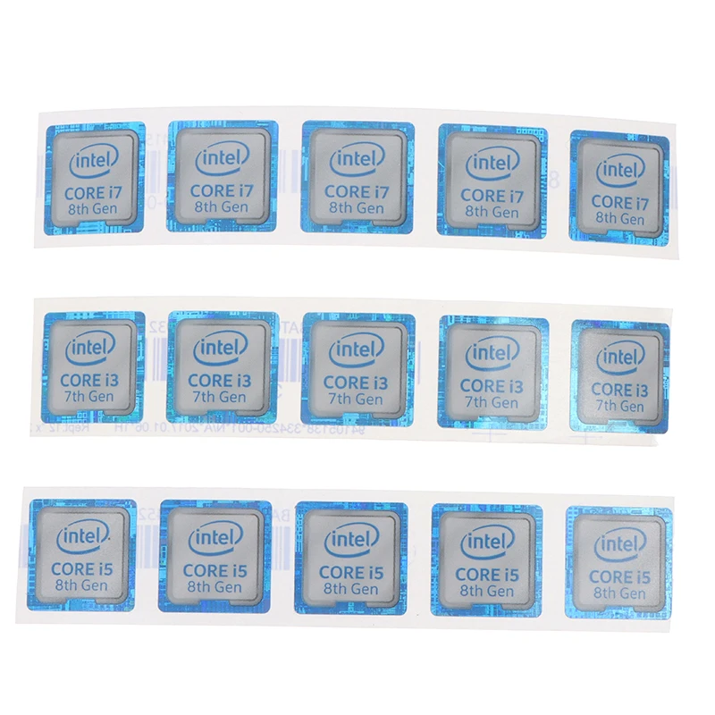 

1/5Pcs Label Sticker Laptop Desktop Cpu Xeon Pentium Processor Labe Logo Celeron Intel Core 8th Generation Core I3 I5 I7