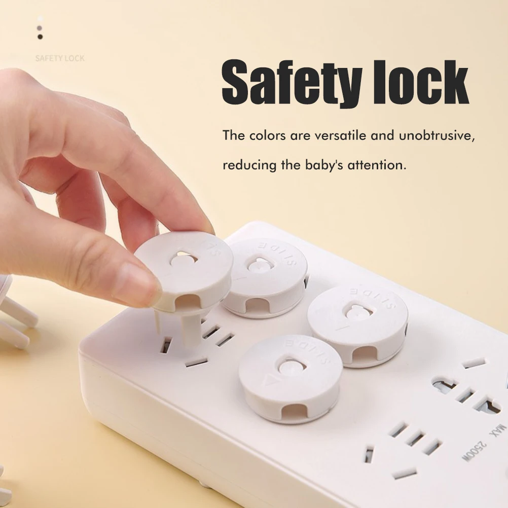 4PCS/Set Outlet Plug Covers ABS Plastic Socket Cap Durable Child Proof Electrical Protector Safety Caps Baby Safety Plug Cover