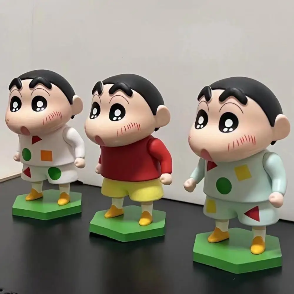 

Мультяшные карандаши Shin-Chan, аниме фигурки, японские кавайные искусственные украшения, игрушечные автомобили, украшения, милые коллекционные игрушки, подарок для детей