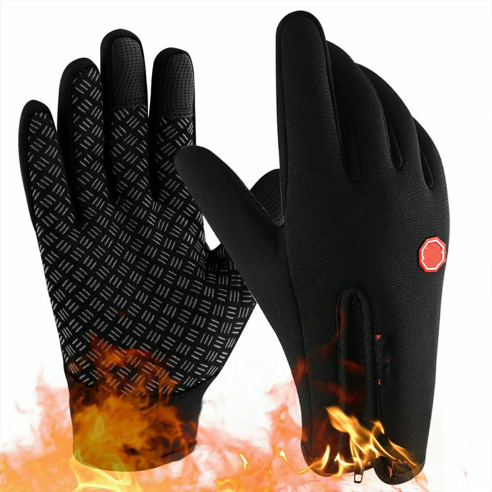 

Thermal Windproof Waterproof Winter Sports Gloves Touch Screen Warm Mittens for Men Women