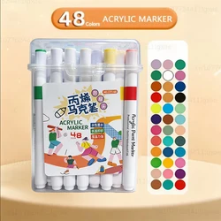 Vibrant Washable Water - Based Marker Pens for Learning and Creativity (48 colors)