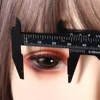 Portable 80mm Plastic Eyebrow Measuring Vernier Caliper Tattoo Microblading Caliper Ruler Permanent Makeup Measurement Tools 4