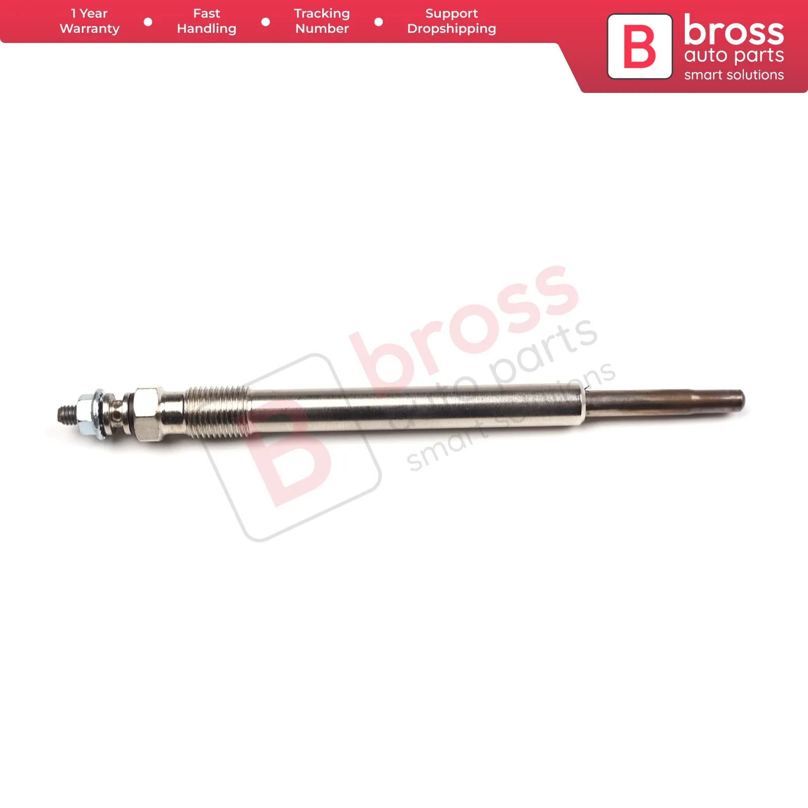 

Bross Auto Parts BGP65 1 Piece Heater Glow Plugs GX128, 0100226353 for Mercedes A W168 Vaneo1.7 CDI Fast Shipment Made in Turkey