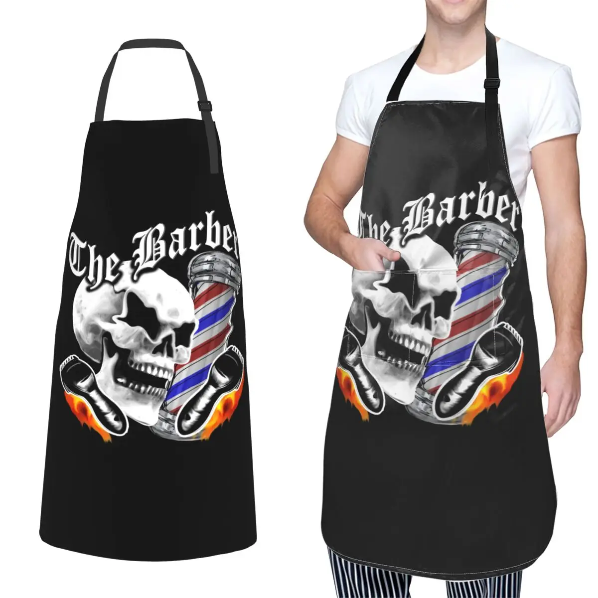 

Регулируемый парикмахерский фартук, водостойкий, с 2 карманами, ножницы для волос, для парикмахерской, для стрижки, аксессуары для мужчин и женщин, подарки шеф-повара