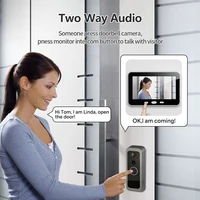Tuya Smart Life 1080P WiFi Video Doorbell Battery 100% Wireless Door Intercom System PIR Outdoor Camera 5Inch Monitor Screen - Image 4