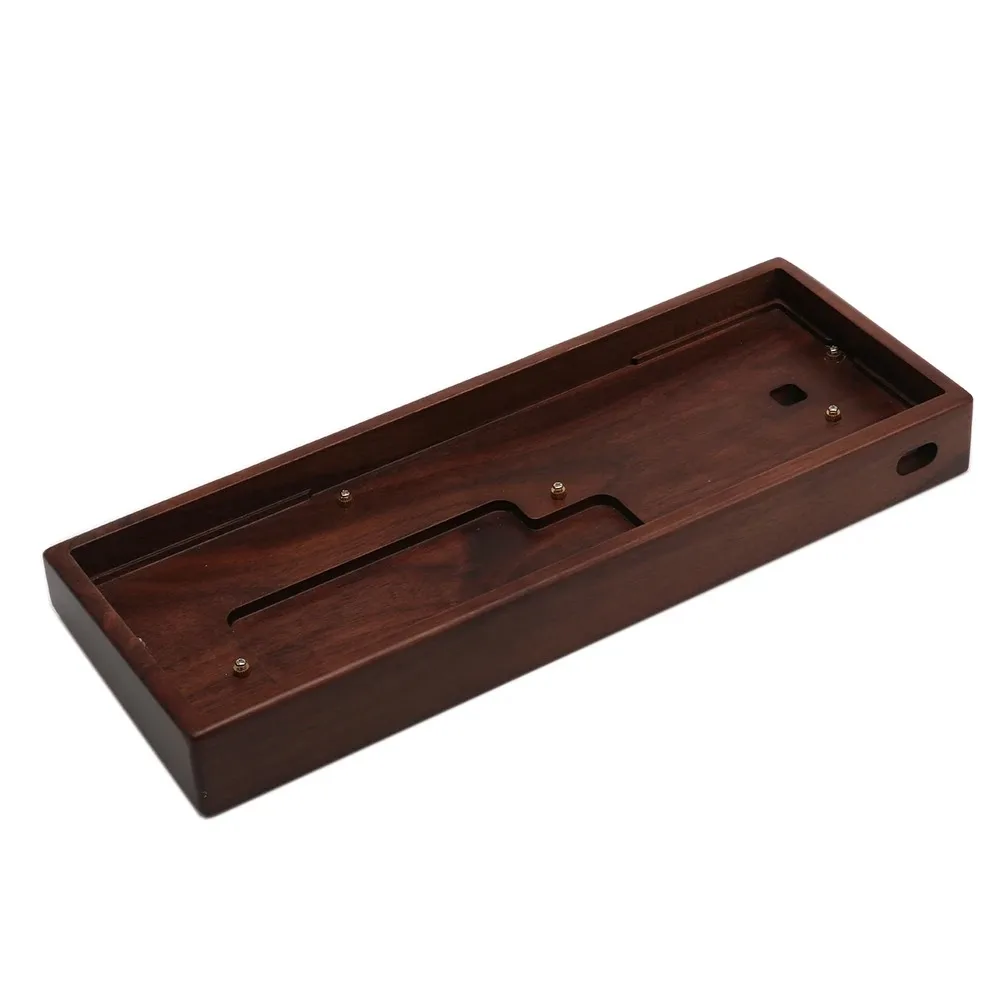 Premium Wooden Keyboard Case with Wrist Rest for 60% Mechanical Keyboards - High Quality Finish