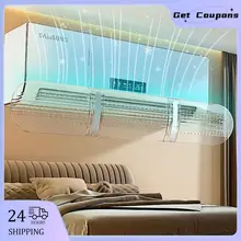  180° Adjustable Air Conditioner Wind Deflector Wall-mounted Air Condition Windshield Anti-Direct Blowing Shield For Home Office 