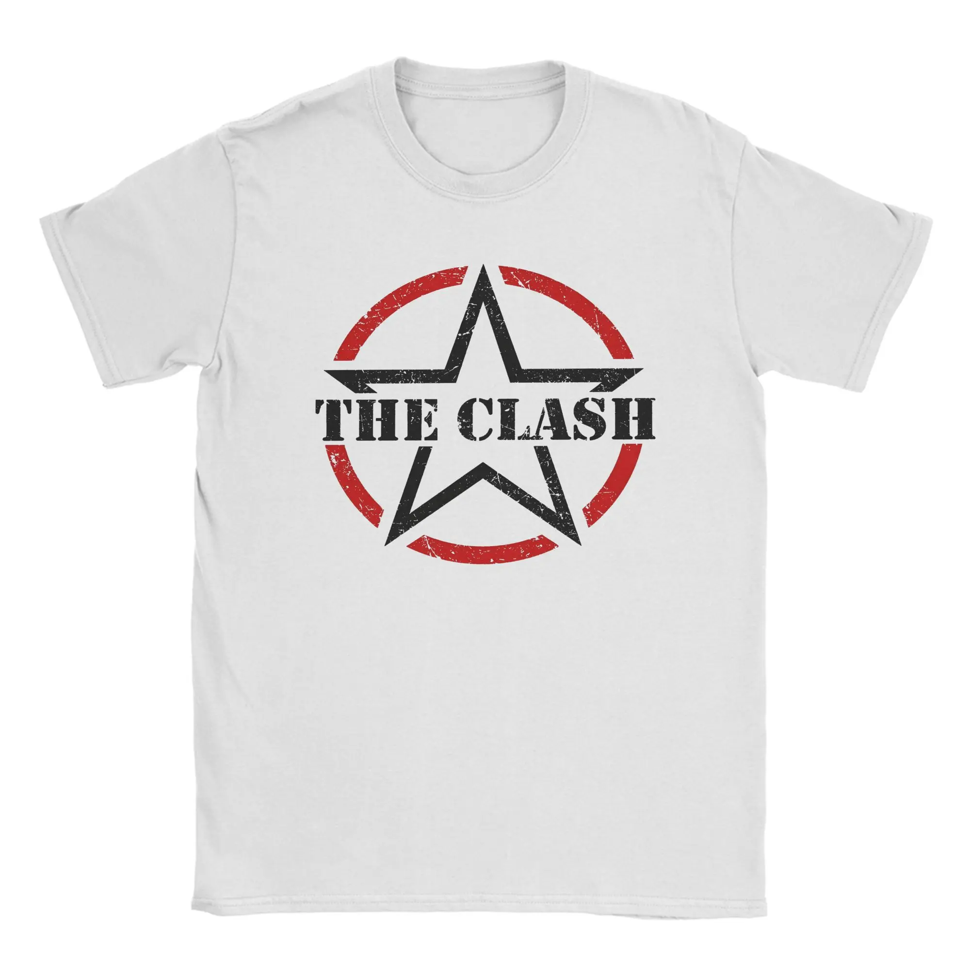 The Clash T-Shirt für Herren, Freizeit-T-Shirt aus reiner Baumwolle, Rundhals-T-Shirts, kurzärmelige Kleidung mit Aufdruck