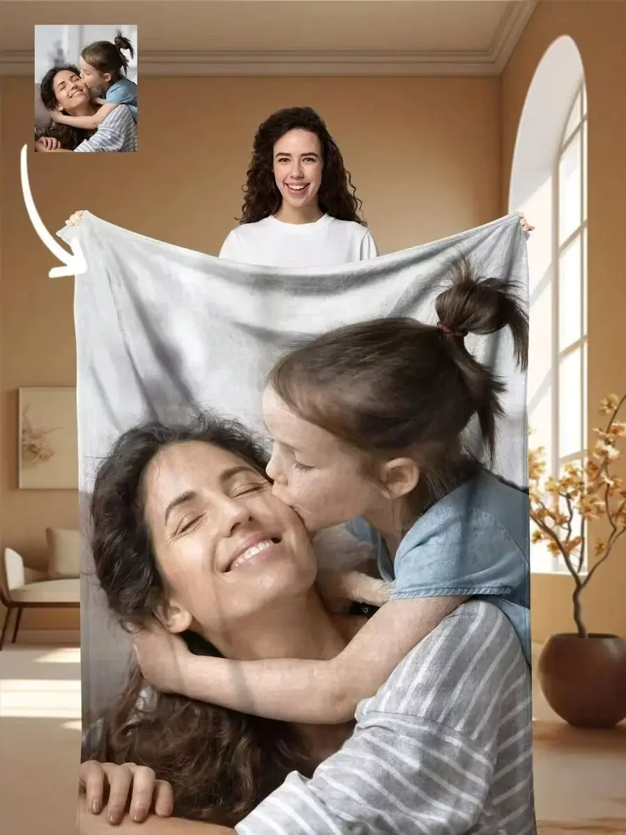 1 COPERTINA PLAID 150x200cm CON LA TUA FOTO PERSONALIZZATA..SPEDIZIONE ENTRO 2 GIORNI.. 1
