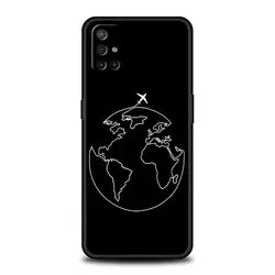 Custodia per telefono mappa del mondo a tema moda aerei