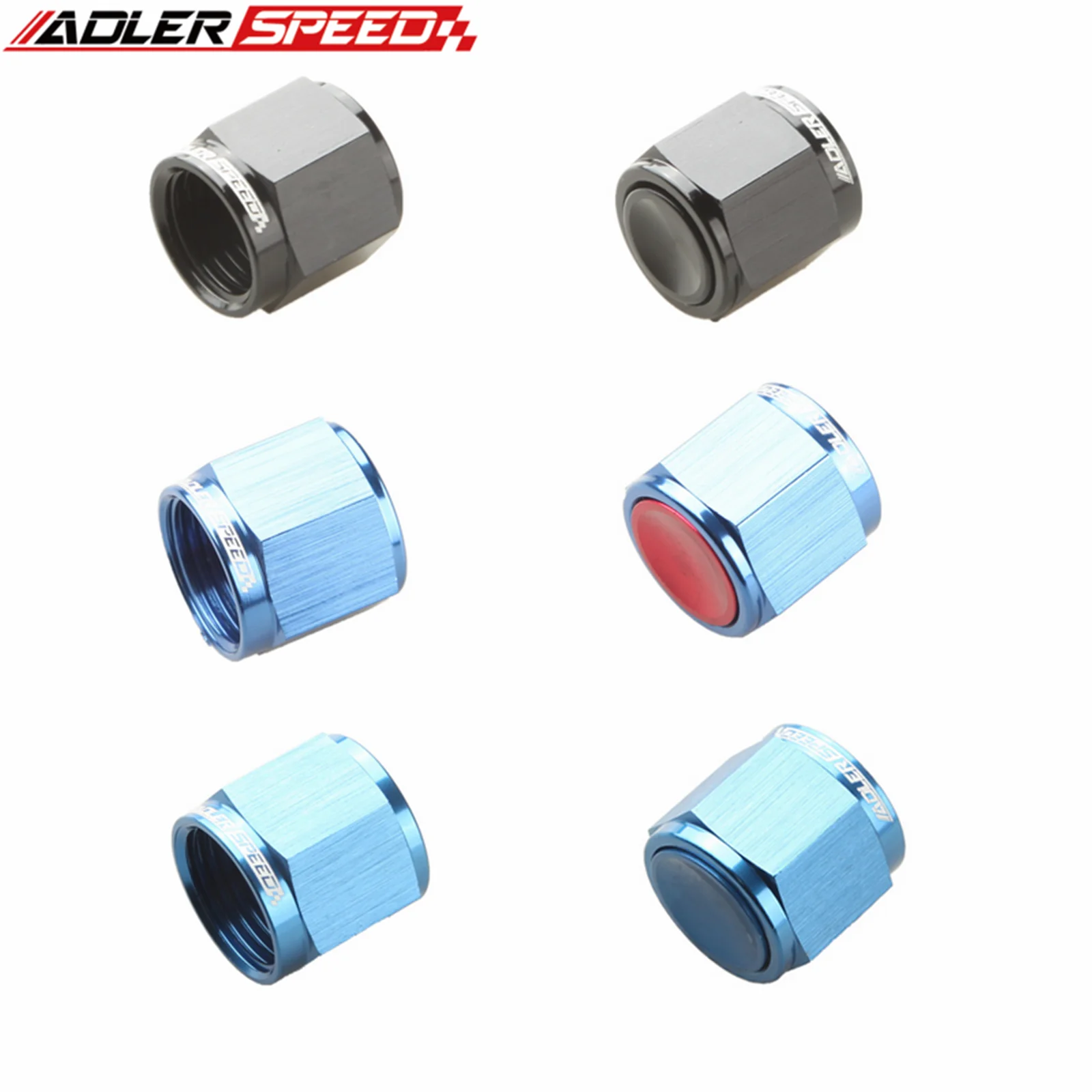 

-3AN 4AN 6AN 8AN 10AN 12AN Aluminum Flare Cap Block Off Fitting Adapter