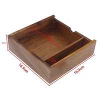 16.9cm Wooden Unfinished Storage Box for photos photograph souvenir Jewelry Baby Gift Box Walnut Decor Wood Wedding Gift Boxes 2