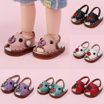 여름 Ob11 인형 신발, 귀여운 슬리퍼, Obitsu11 GSC , YMY, DDF, Molly , 1/12BJD 인형 액세서리, 장난감 신발
