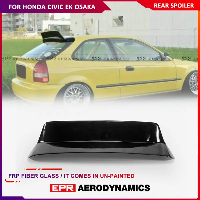 Car Accessories For Honda Civic EK Osaka JDM Type Fiberglass Rear