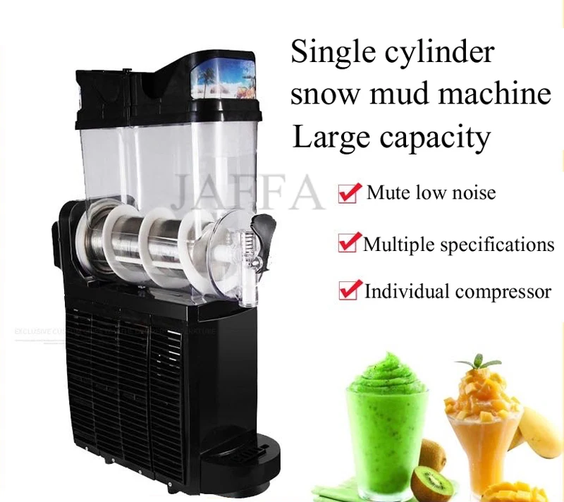 Description Picture 4 of item110V/220V Double Tank Smoothie Slush Machine Ice Cream Machine 300W Snow Melting Machine Commercial Smoothie Granita Machine