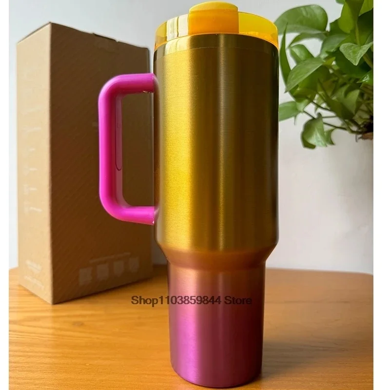 thumbnail image 1 of 2025 new Large Capacity 40Oz Stainless Steel Vacuum Flask - Insulated Tumbler Cup with Lids and Straws, Perfect for Travel, 1 of 5