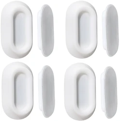 Magnetic Remote Holder - Strong Self - Adhesive Wall Mount Bracket for Universal Home Organization (White - 4Pcs)