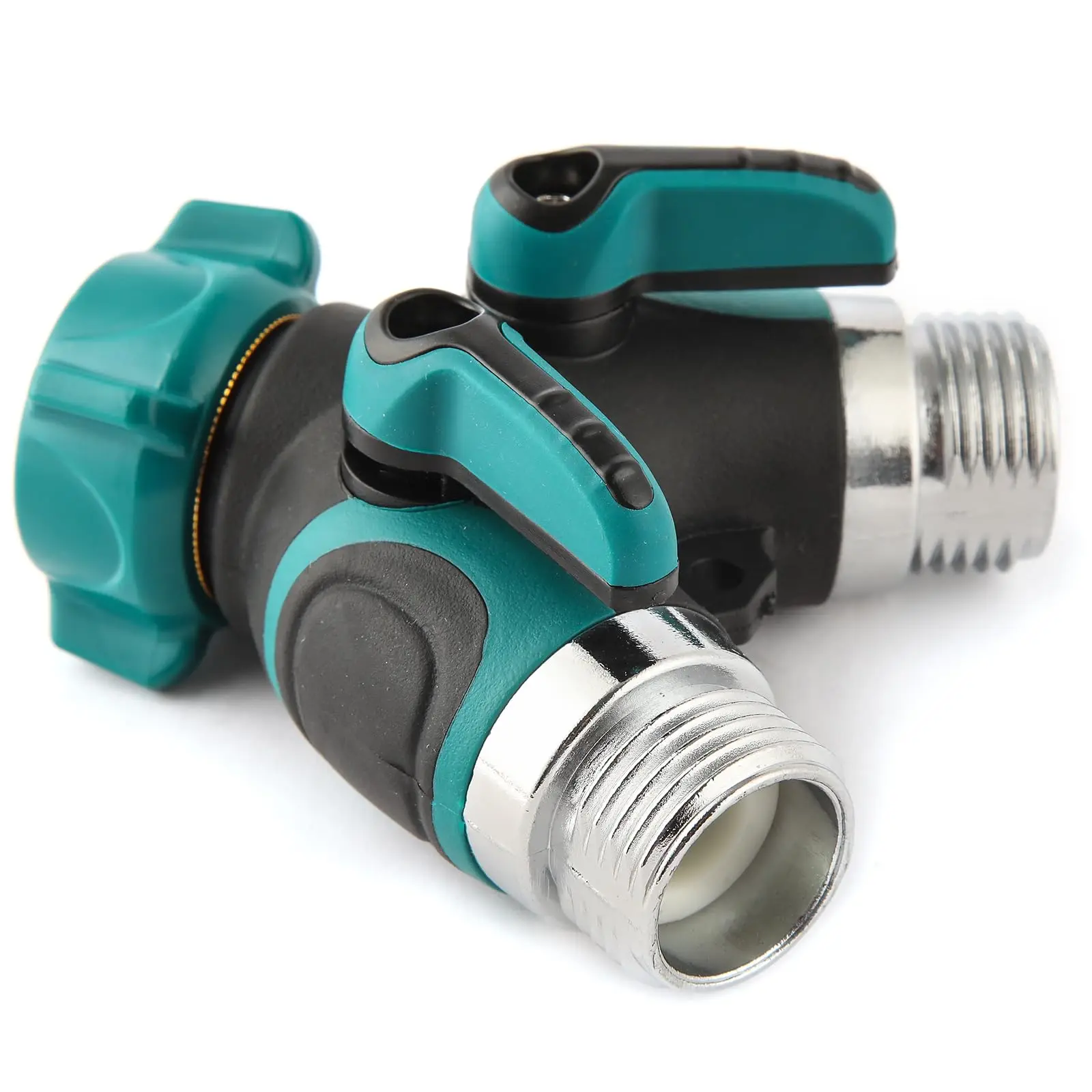Y-Type Garden Hose Splitter Garden Hose Connector with Faucet Watering Shut Off for Landscaping Flower Planting Irrigation