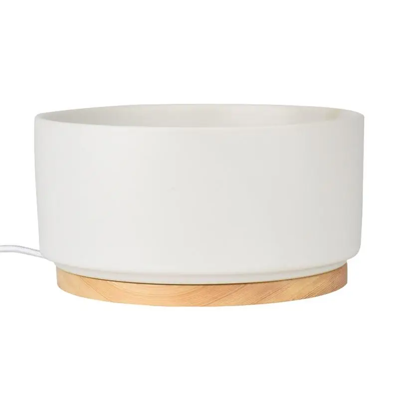 

Heated Water Bowl Large Ceramic Thermal Intelligent Heating Bowl Constant Temperature Water Dish for Outdoor Cats Pet Supplies