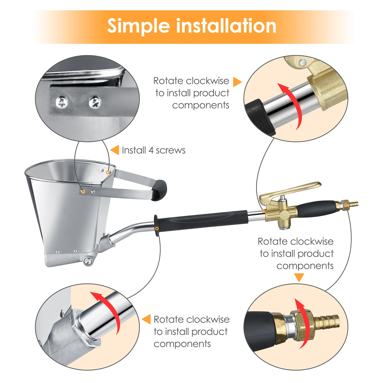 Mortel Spuit Pistool Muur Stucwerk Schop Hopper Pollepel Cement Mortel Spuitpistool Gips Plafond Verf Beton Sproeier Tool