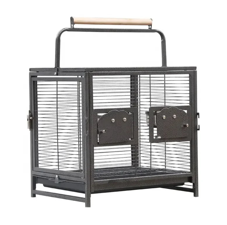 

Wholesale British portable parrot cage ultra-light travel birdcage can be carried outdoors for short-term travel