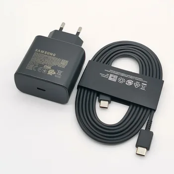 Samsung 45w Charger Super Fast Charge Adapter 1.8M Type C Cable For Galaxy S24 S23 S22 S21 S20 Note 20 Ultra Z Flip Fold 6 5 4 3