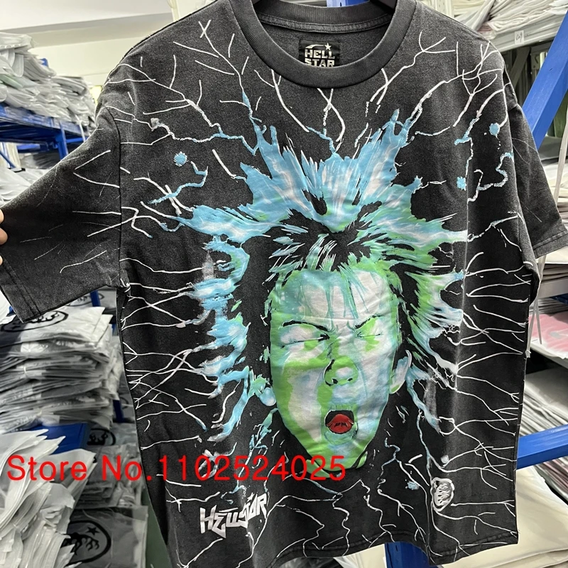 

Американская уличная трендовая Брендовая детская футболка с коротким рукавом Hellstar Studios, мужские и женские повседневные универсальные футболки HELLSTAR