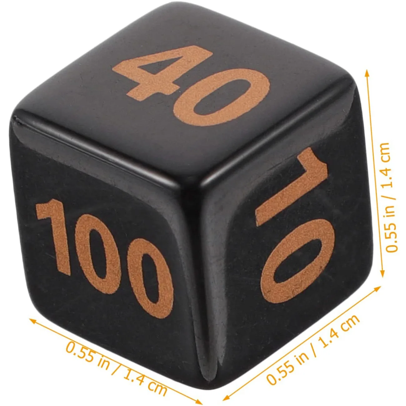 pack Acrylic Dice 16mm Square Corner Transparent Cubes Dots Game Dice