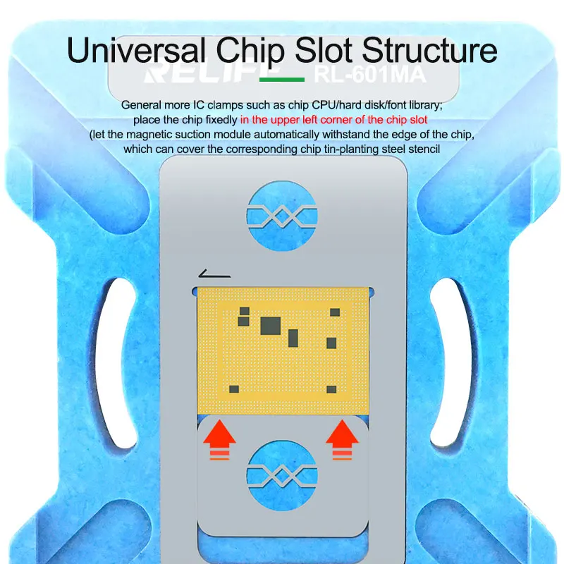 RELIFE RL-601MA 9 in 1 Universal CPU Reballing Stencil