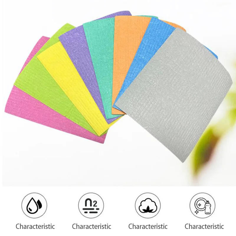 Kitchen Towels 10Pcs Reusable Swedish Dishcloths