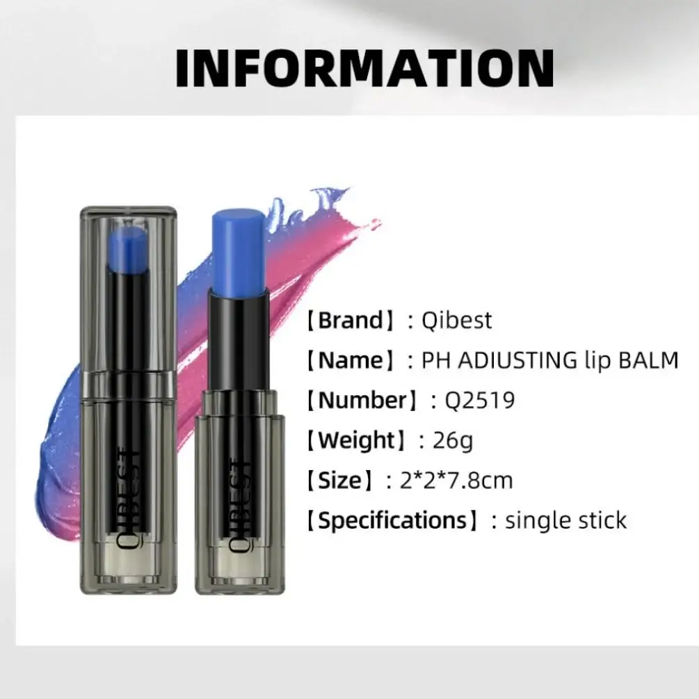 Magic Color Changing Lipstick Moisturizing Long Lasting pH Reactive Lip Balm Nourishing Stain Tint For Women Girls