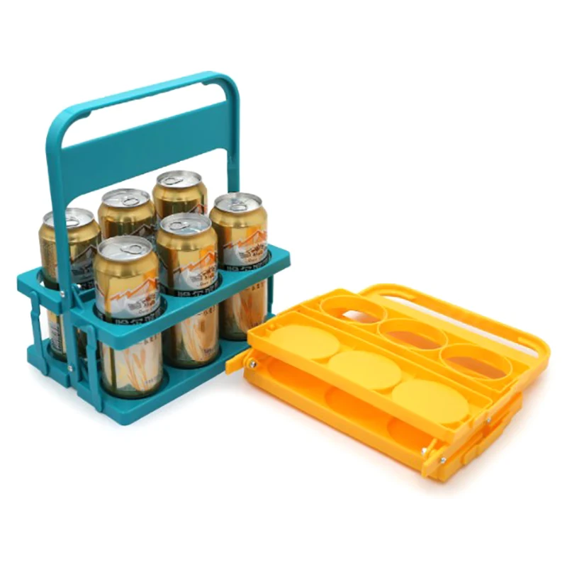 6PackReusableBeerBottleCarrierDrinkCaddyHolderDurableFoldable