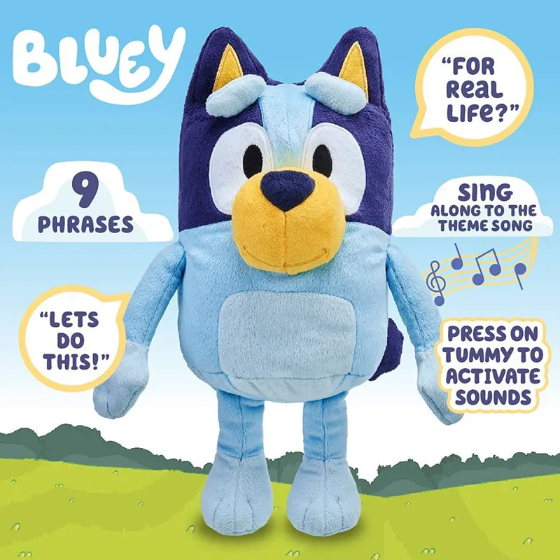 

Новая семейная говорящая плюшевая собака бинго Blueys, музыкальная плюшевая игрушка, голубой персонаж аниме, милые животные, кукла для собак, детские подарки
