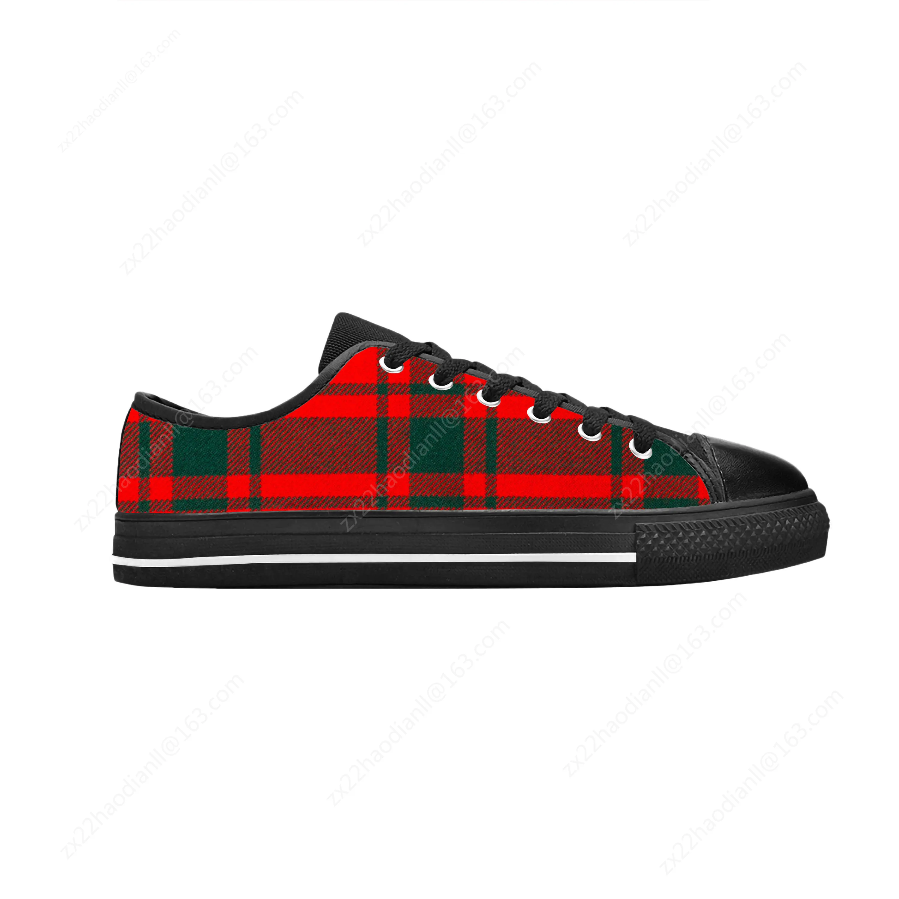 MacLintock Scottish Stewart Clan Tartan Plaid Cool Casual Cloth Shoes Low Top Comfortable Breathable 3D Print Men Women Sneakers