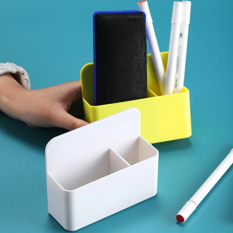 Wall Mounted Marker Holder, Acrylic Pencil Pot Dry Erase Organizer Multi  Grid Pen Holder Hanging Pen Holder Wall Pen Holder for Whiteboard Wall  Locker