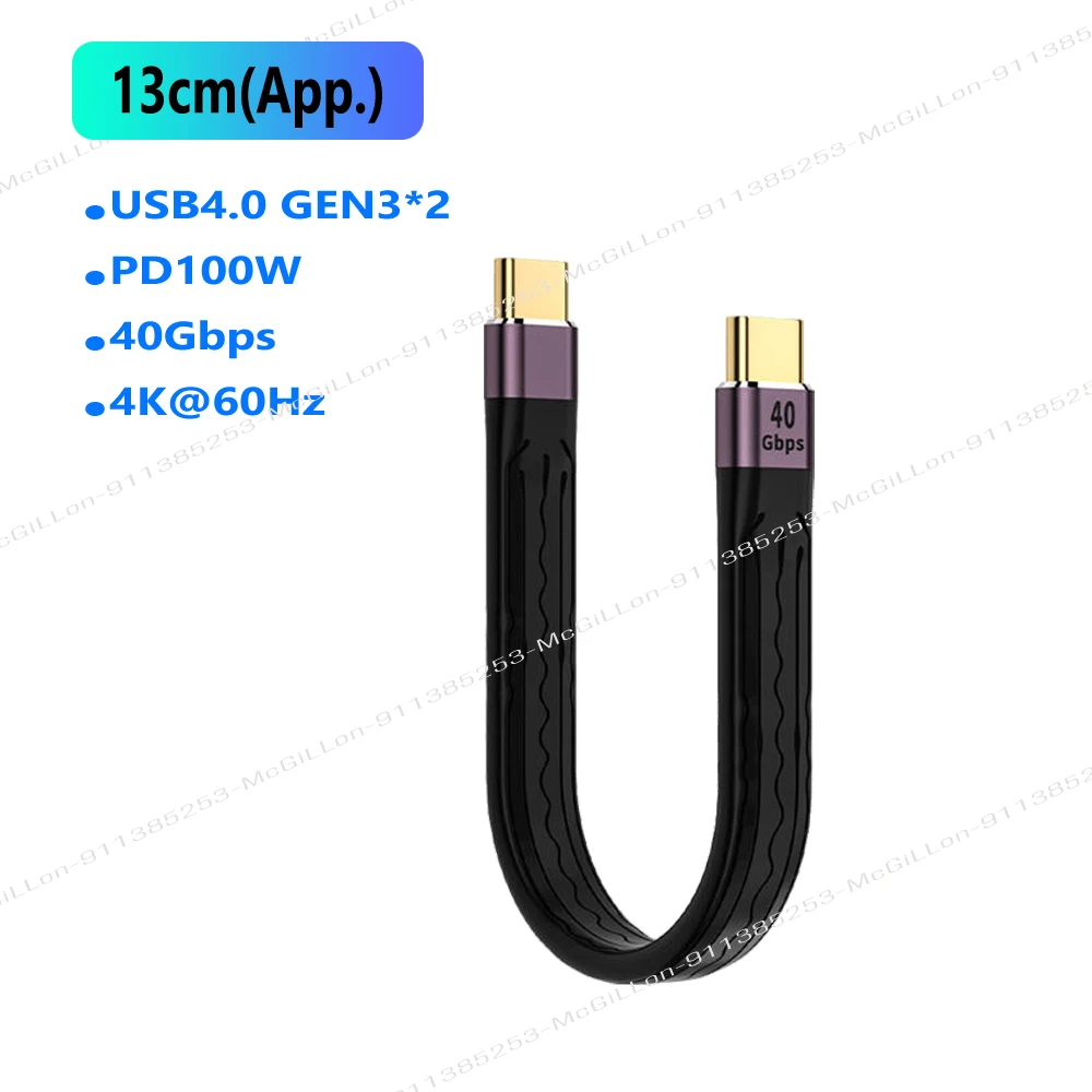 High-Speed 240W USB 4.0 Type C Cable – 5A Fast Charging & 40Gbps Data Transfer Cable with 8K Video Support