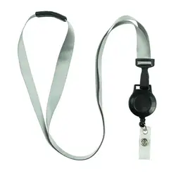 Adjustable Retractable Lanyard with Badge Reel (GRAY)