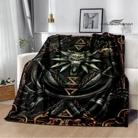 W-Witcher game Printing blanket Flange Warm blanket picnic blanket Home travel blanket bed linings Birthday Gift 1