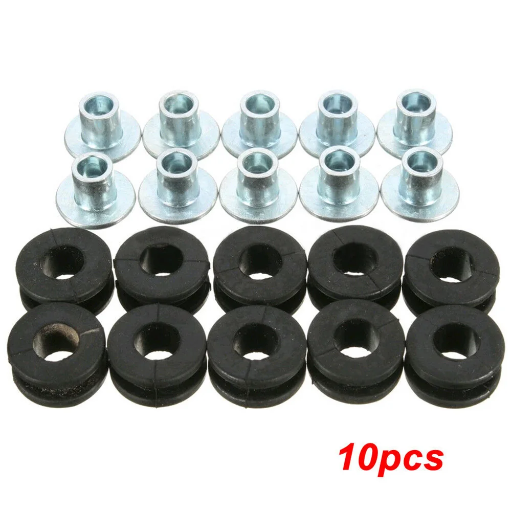 

10PCS Motorcycle Rubber Grommets Bolt For Suzuki Kawasaki Fairing Motorcycle Rubber Gasket Bolts Shock Absorber Bushings